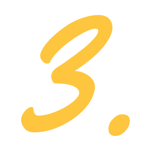 Yellow abstract brushstroke symbol on white background